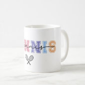 Tennisser kleurrijk koffiemok (Voorkant rechts)