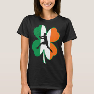 Tennisser Lucky Shamrock Ierland Vlag St Patri T-shirt