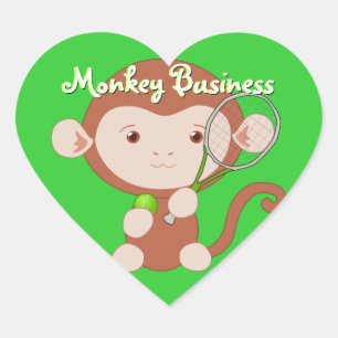 Tennisser Monkey Stickers