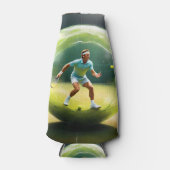 Tennisser op het veld, flesjeskoeler (Voorkant)