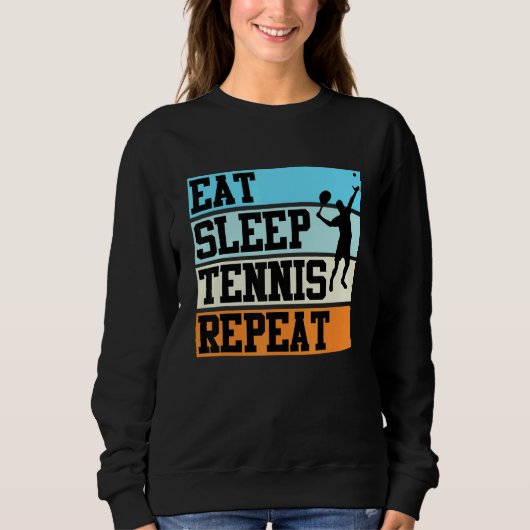 Tennisser Tennis Racket Gezegde Trui (Voorkant)