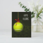 tennisser Vakantie groet Feestdagenkaart (Staand voorkant)