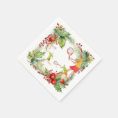 Tennisser voor Kerstfeest Servet (Hoek)