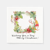 Tennisser voor Kerstfeest Servet (Voorkant)