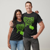 Tennissers hebben pluizige ballen t-shirt (Unisex)
