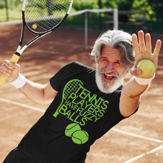 Tennissers hebben pluizige ballen t-shirt