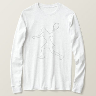 Tennisshirt met lange mouwen voor vrouwen in silho t-shirt