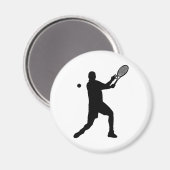 tennissilhouettes magneet (Voorkant / Achterkant)