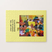 Tennisslogan voor speler legpuzzel (Horizontaal)