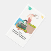 Tennisslogans voor spelersfeest servet (Hoek)