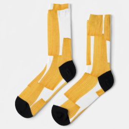Tennissocken mit gelber Farbcollage Sokken