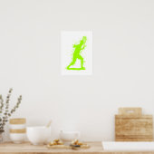 Tennisspeler - Abstracte Aquarel Kunst Poster (Keuken)
