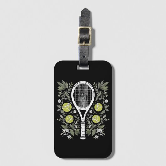 Tennisspeler Bagagelabel (Voorkant (verticaal))