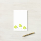 tennisspeler cadeautjes jongens gepersonaliseerd post-it® notes (Op bureau)