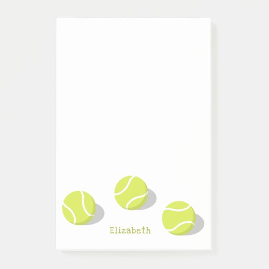 tennisspeler cadeautjes jongens gepersonaliseerd post-it® notes (Voorkant)