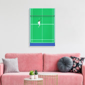 Tennisspeler Canvas Afdruk (Insitu (Woonkamer))