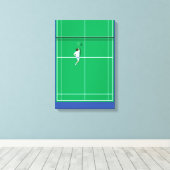 Tennisspeler Canvas Afdruk (Insitu (Houten vloer))