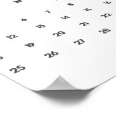 Tennisspeler Coach Kalender 2022 Balpatroon Poster (Hoek)