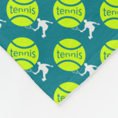 Tennisspeler Fleece Deken (Hoek)