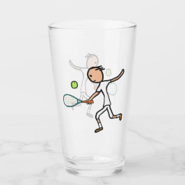 Tennisspeler Glas