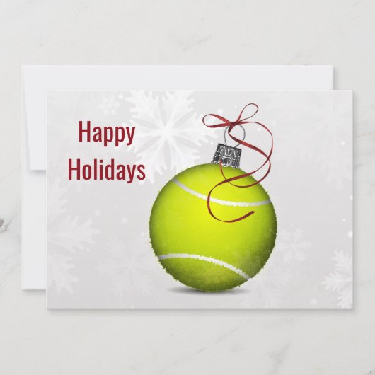 tennisspeler Holiday Greeting Kaarten (Voorkant)