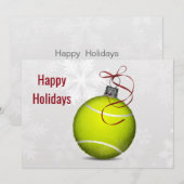 tennisspeler Holiday Greeting Kaarten (Voorkant / Achterkant)