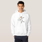 Tennisspeler Hoodie (Voorkant volledig)