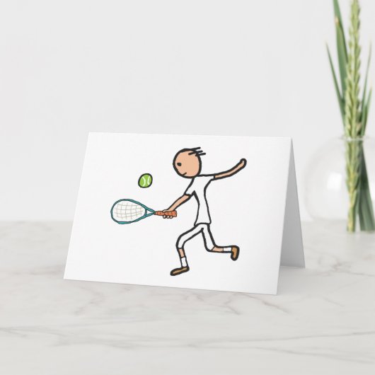 Tennisspeler Kaart (Voorkant)