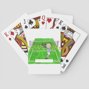 Tennisspeler, man - Gepersonaliseerde cartoon Pokerkaarten