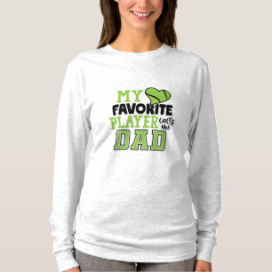 Tennisspeler Mijn favoriete speler noemt me papa T-shirt