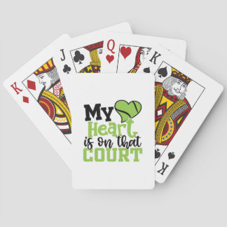 Tennisspeler | Mijn hart ligt op dat veld Pokerkaarten