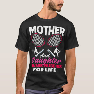 Tennisspeler Moeder Dochter Buddies T-shirt