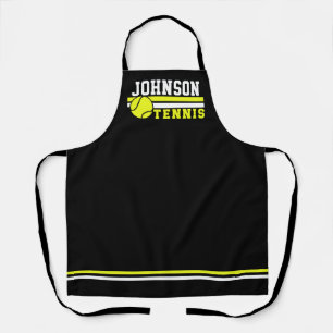 Tennisspeler NAAM Bal Game Baan Persoonlijk Schort