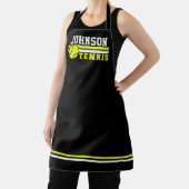 Tennisspeler NAAM Bal Game Baan Persoonlijk Schort (Insitu)