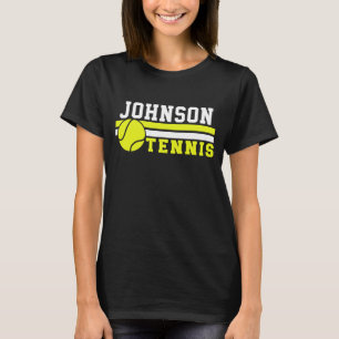 Tennisspeler NAAM Bal Game Baan Persoonlijk T-shirt