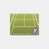 tennisspeler owl - girl post-it® notes (Voorkant)