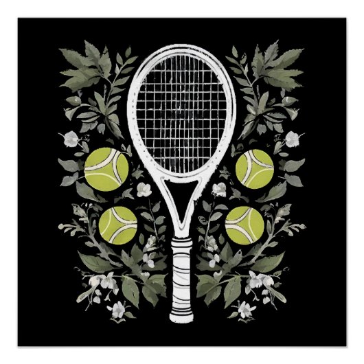 Tennisspeler Perfect Poster (Voorkant)