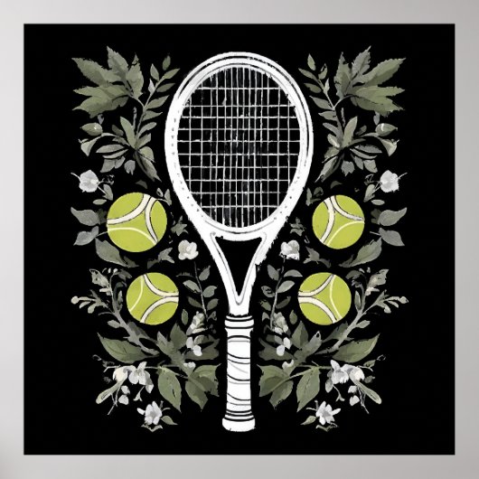 Tennisspeler Poster (Voorkant)