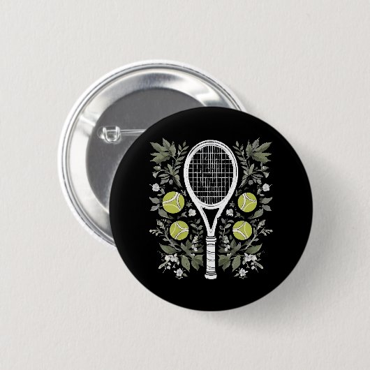 Tennisspeler Ronde Button 5,7 Cm (Voorkant /achterkant)