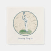  tennisspeler servetten (Voorkant)