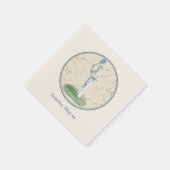  tennisspeler servetten (Hoek)