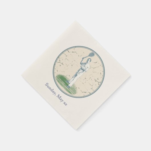  tennisspeler servetten (Hoek)