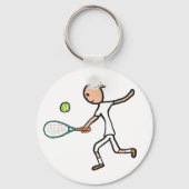 Tennisspeler Sleutelhanger (Achterkant)
