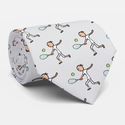 Tennisspeler Stropdas (Opgerold)