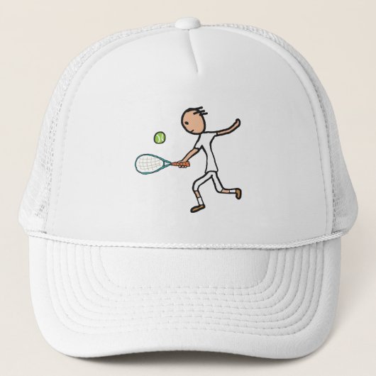 Tennisspeler Trucker Pet (Voorkant)