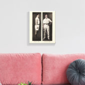 Tennisspeler uit het verleden Atleet Professioneel Canvas Afdruk (Insitu (Woonkamer))