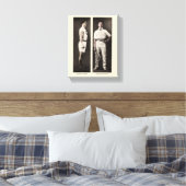 Tennisspeler uit het verleden Atleet Professioneel Canvas Afdruk (Insitu (Slaapkamer))