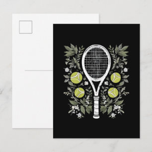 Tennisspeler Uitnodiging Briefkaart