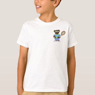 Tennisspeler van knuffelbeer t-shirt