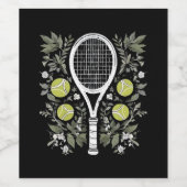 Tennisspeler Wijn Etiket (Enkel label)